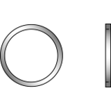 DIN 7603 CU form A - Gasket rings, form A, flat gasket
