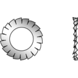 Flap discs A = outside serrated, I = inner serrated