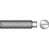 DIN 417 14H - Slotted set screws with full dog point