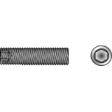 Screws with hexagon socket and flat point