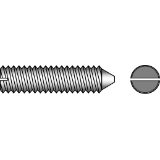 DIN 553 14H - Slotted set screws with cone point