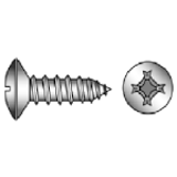 DIN 7983 steel form C - Cross recessed raised countersunk head H tapping screws, Form C