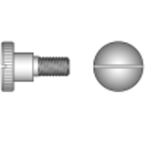 DIN 465 steel - Slotted knurled thumb screws
