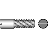 DIN 427 5.8 - Slotted headless screws with chamfered end
