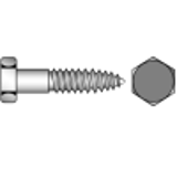 DIN 571 A2 - Hexagon wood screws