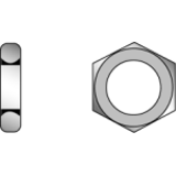 DIN 936 17H - Hexagon thin nuts, form B