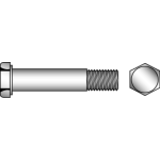 Hex bolts for HV connections with large widths across flats
