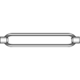 DIN 1480 steel - Forged turnbuckles (open form)