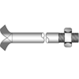 DIN 529 steel form C/MU - Masonry bolts, form C