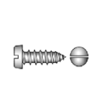 Cylinder head tapping screws with slot