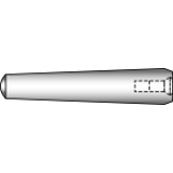 DIN 7978 steel form A - Taper pins with inner thread, no hardened, form A