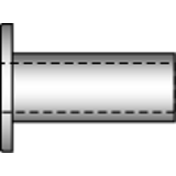 DIN 7338 CU Form C - Niete für Brems- und Kupplungsbeläge, Form C1